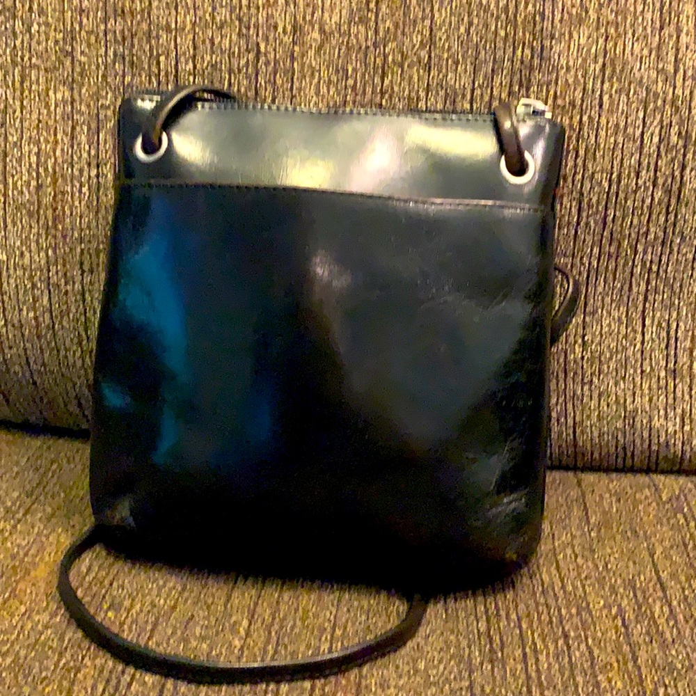 HOBO Small Leather Crossbody Bag Black